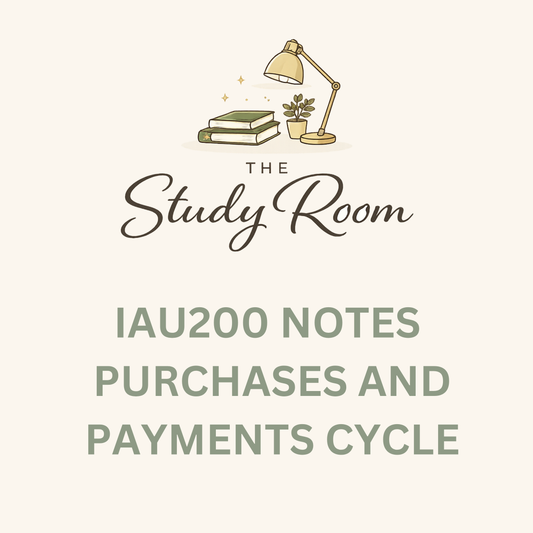 IAU200 NOTES - PURCHASES AND PAYMENTS CYCLE