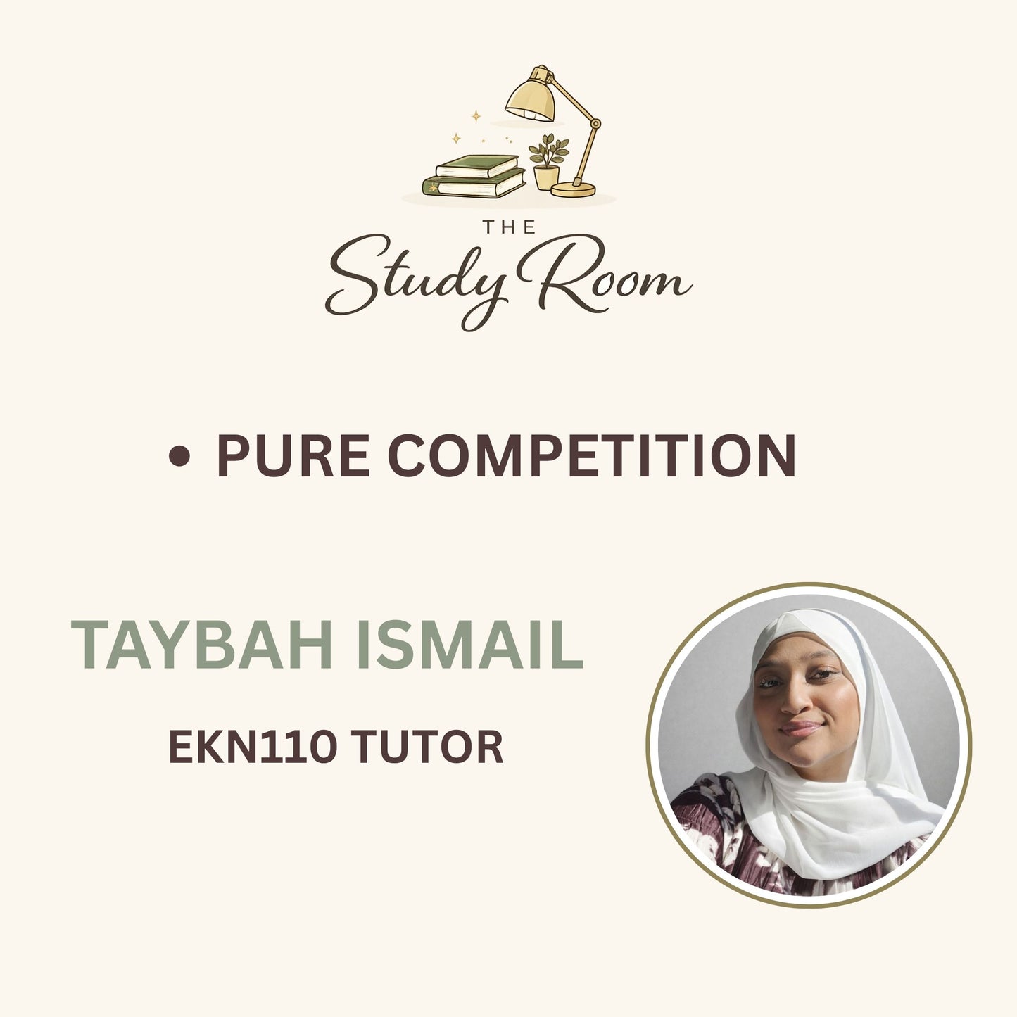 EKN110 TUTOR CLASS - PURE COMPETITION
