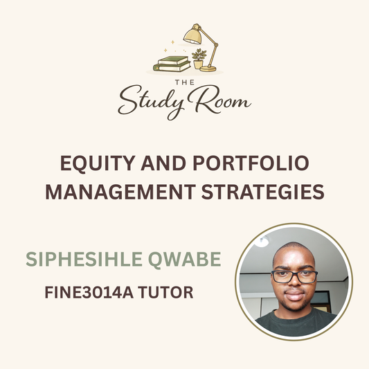 FINE3014A TUTOR CLASS - EQUITY AND PORTFOLIO MANAGEMENT STRATEGIES
