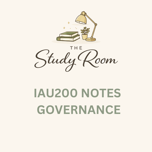 IAU200 NOTES - GOVERNANCE