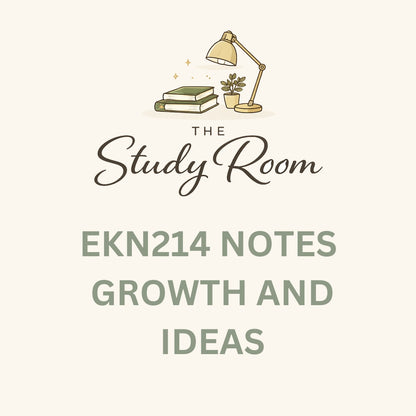 EKN214 NOTES - GROWTH AND IDEAS