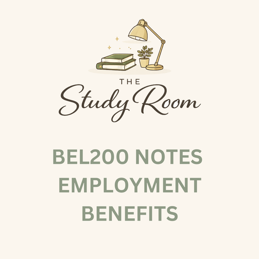 BEL200 NOTES - EMPLOYMENT BENEFITS