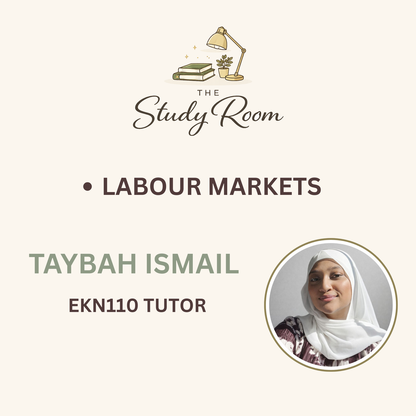 EKN110 TUTOR CLASS - LABOUR MARKETS
