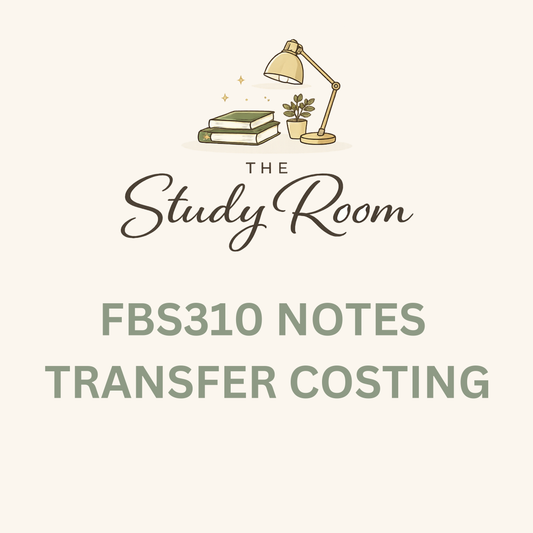 FBS310 NOTES - TRANSFER COSTING
