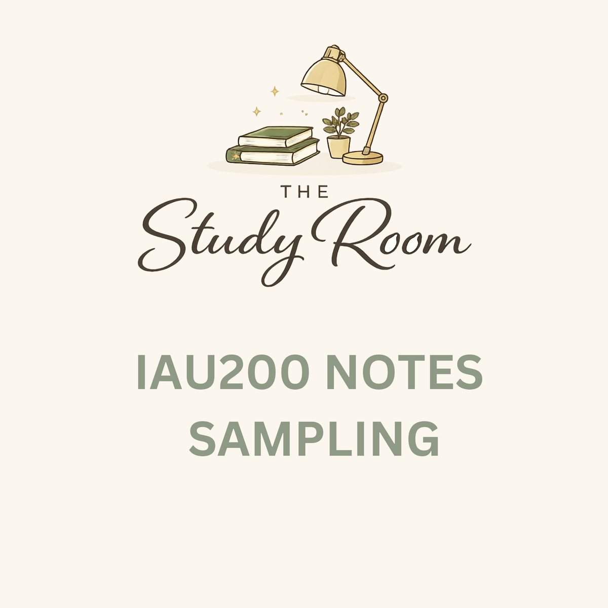 IAU200 NOTES - SAMPLING