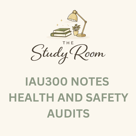 IAU300 NOTES - HEALTHY AND SAFETY AUDITS