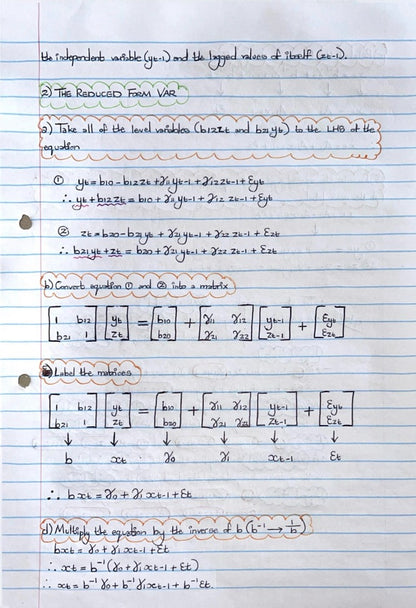 ECON4040A NOTES - TIME SERIES MODELLING: MULTIVARIATE TIME SERIES ANALYSIS