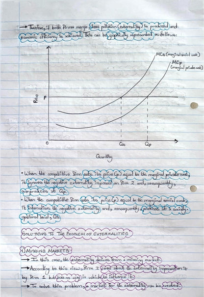 ECON4067A (APPLIED) NOTES - EXTERNALITIES
