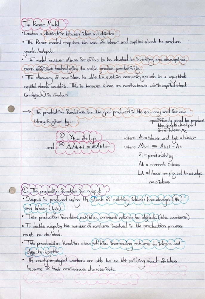 EKN214 NOTES - GROWTH AND IDEAS