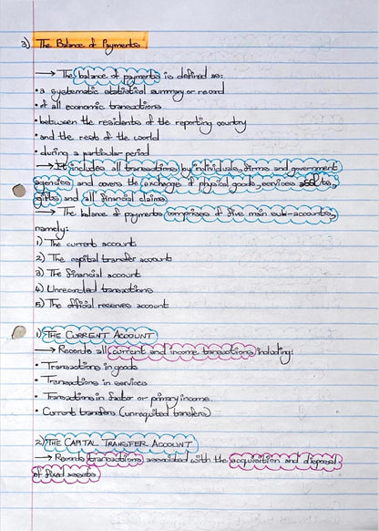 EKN320 NOTES - INTERNATIONAL TRANSACTIONS